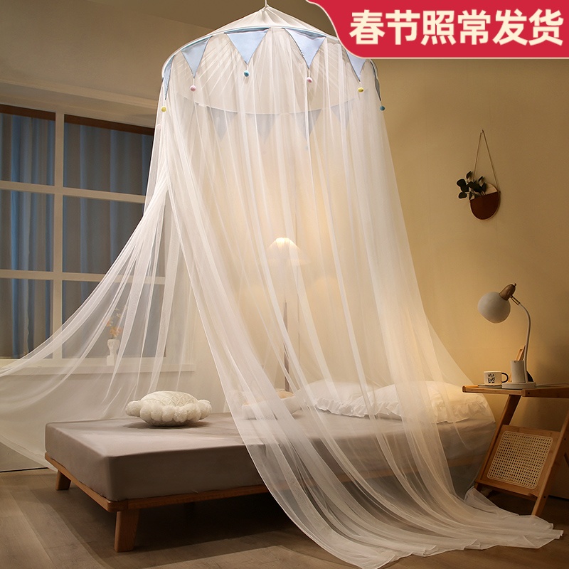 Princess net girl dream 2022 new mosquito net suspension ceiling hanging mantle universal 21 children's princess wind hanging wall