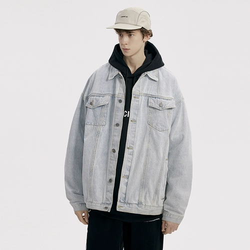 Darkcircle Джинсовая мужская осенняя ретро куртка для отдыха, в американском стиле