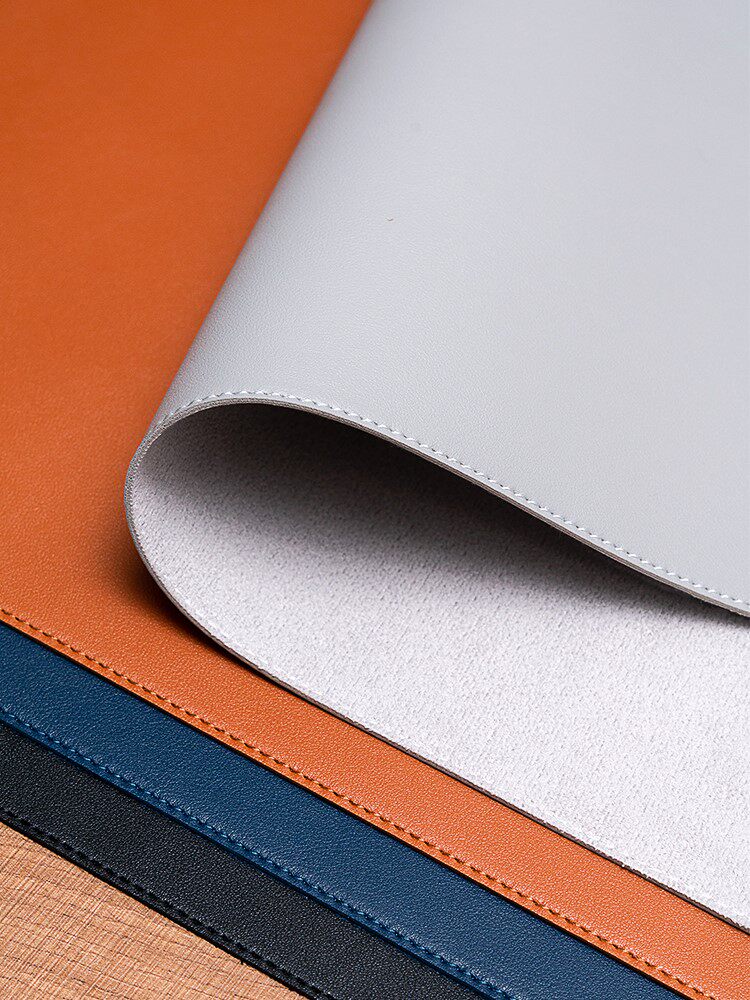 Large mouse pad large desktop notebook computer keyboard lock edge writing desk pad leather female office customization