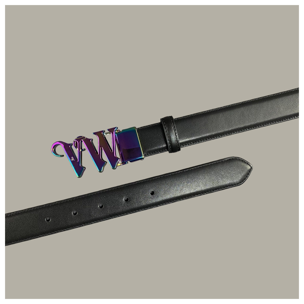 West Empress Tide Brand Saturn Literary and Artistic Personality Versatile Belt VW Fashion Casual Soft Leather Belt for Men and Women