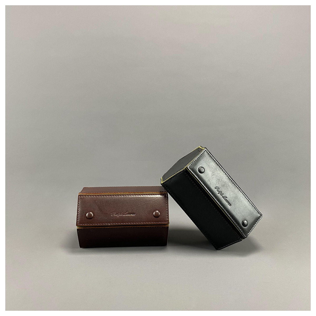 OENYRL High - end purple - standard leather watch box European - style retro - made jewelry watch household collection box