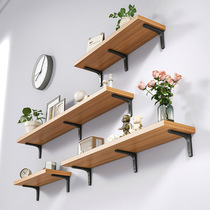 No punching wall storage rack one-word wall storage partition wall wall hanging bookshelf living room wall hanging nail art wall