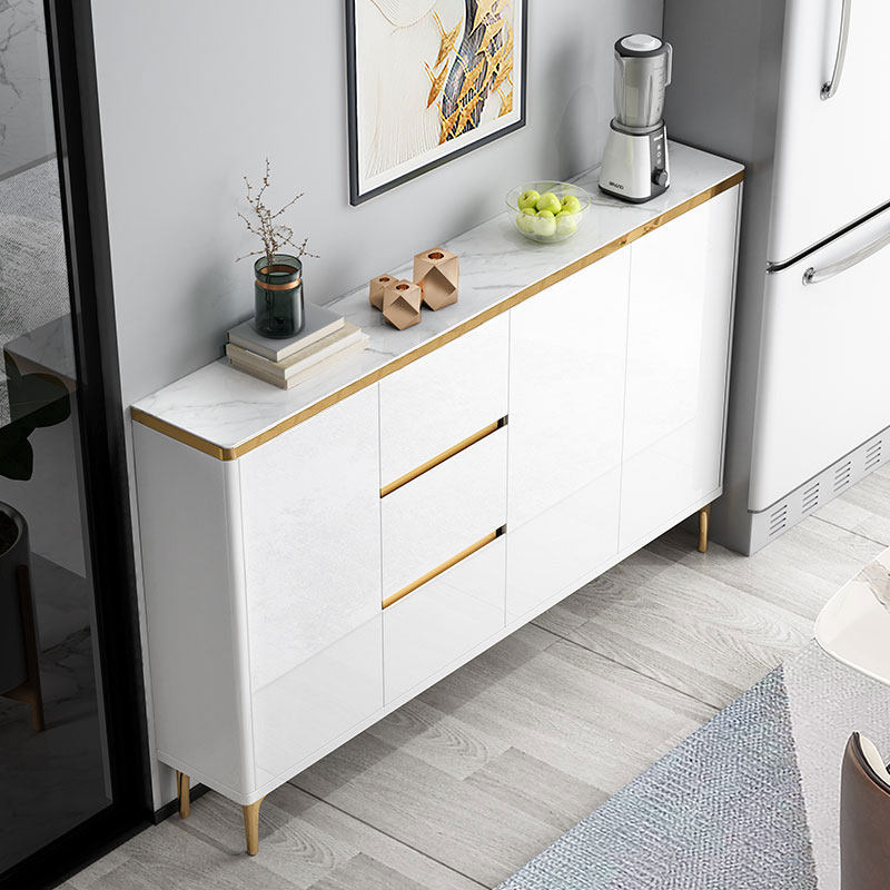 Light luxury sideboard ultra-thin narrow living room storage against the wall modern minimalist tea locker home kitchen side cabinet