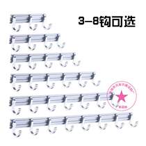 Space aluminum row hooks aluminum alloy kitchen and bathroom hooks clothes hooks wall coat hooks door back clothes hooks manufacturer