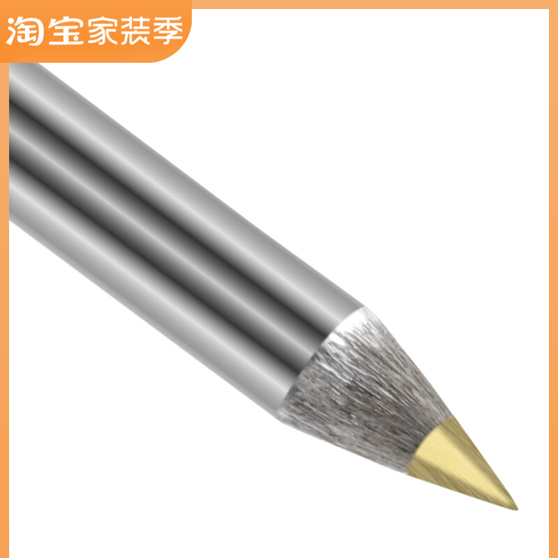 Construction scribing tool hard round steel commonly used single-head pen type tile alloy head scribing pen silver scribing needle scribing needle