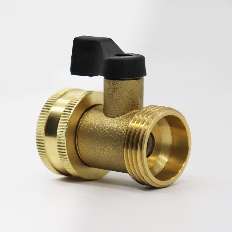 All copper ball valve valve switch joint 6 min inner wire 25 repair extended extended two - way straight two - way joint