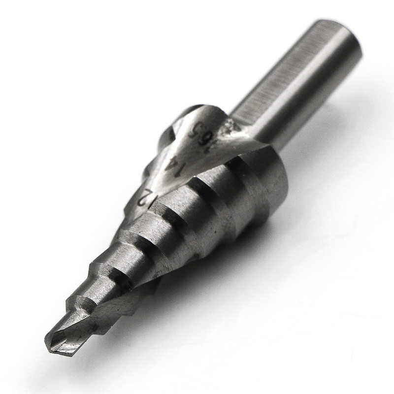 4-16 5mm triangular handle spiral groove step drill aluminum mold reaming drill high-speed network step drill punching drill