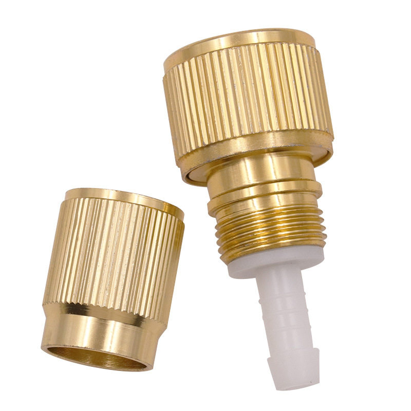 Aluminum alloy copper-plated telescopic tube flexible water hose movable joint quick joint car wash high pressure water gun faucet quick joint