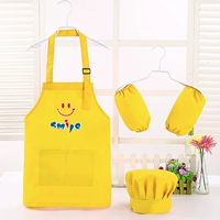 Лимонный фартук, шапка, нарукавники