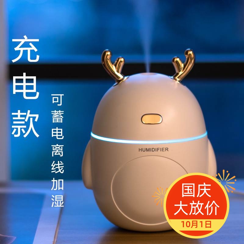 Rechargeable new USB Creative humidifiers Mini student Dormitory On-board Incense Office Bedroom Clear