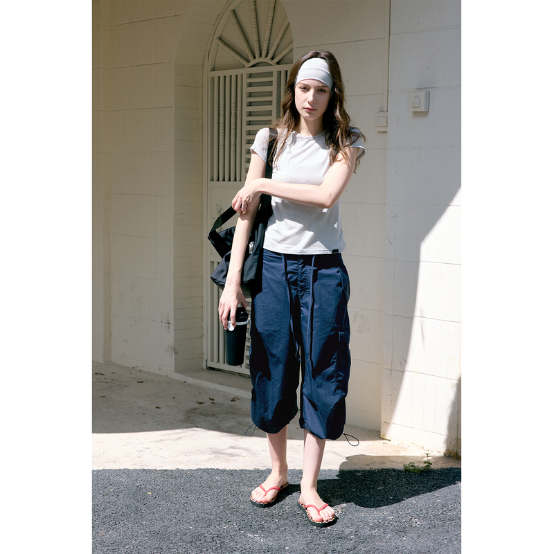 Ahnkank Pure Cotton Easy-To-Tie Ankle-Length Cargo Pants Summer New Style Side Pocket Casual Drawstring Mid-Length Pants Ahnkank Pure Cotton Easy-To-Tie Ankle-Length Cargo Pants Summer New Style Side Pocket Casual Drawstring Mid-Length Pants
