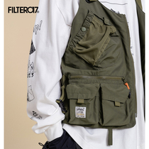 Filter017 outdoor vest GRN joint multi-functional pocket Teflon tactical casual fishing functional vest