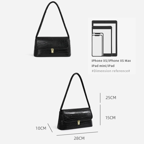 CFEIKSHI Портативная модная сумка подмышку, крокодиловый принт, премиум класс