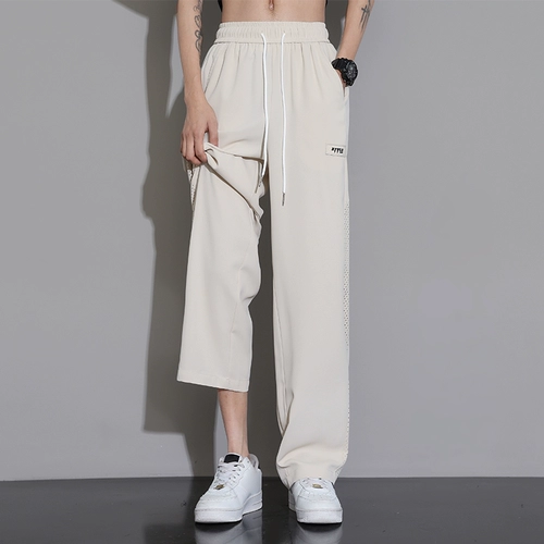 Warrior, мужские шелковые летние спортивные штаны, оверсайз