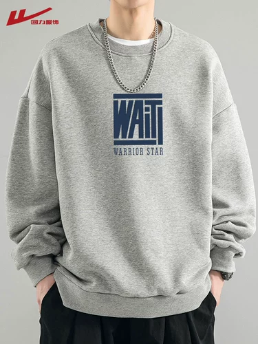 Warrior, Tide, мужская осенняя демисезонная толстовка, лонгслив, куртка, в американском стиле, круглый воротник