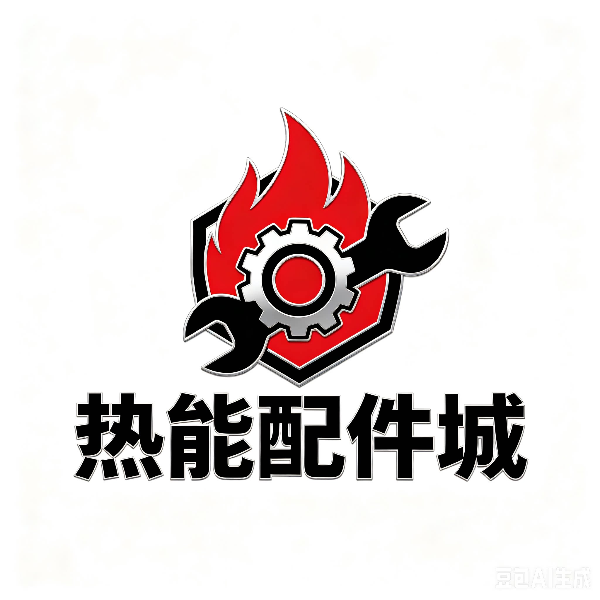 热能配件城的LOGO