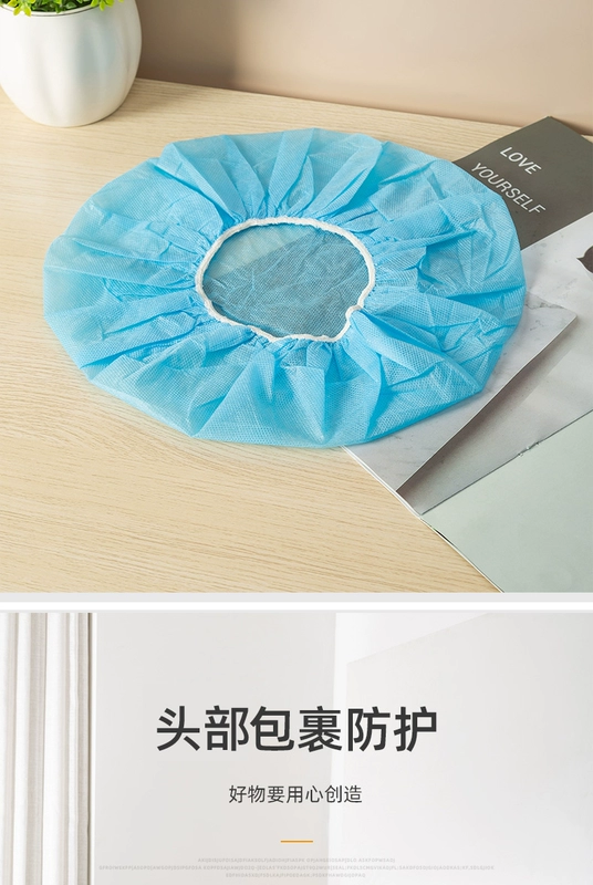 Dùng Một Lần Mũ Che Đầu Vải Không Dệt Mũ Đầu Bếp Bác Sĩ Chống Bụi Vệ Sinh Thực Phẩm Mũ Phục Vụ Mũ Lưới Mũ Bếp mũ chống tĩnh điện nón phòng sạch