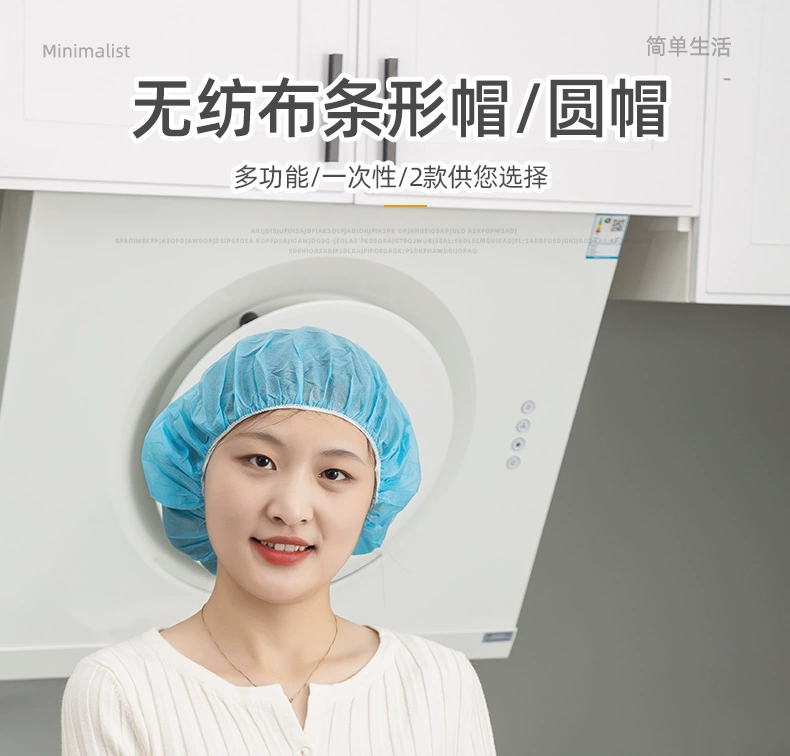 Dùng Một Lần Mũ Che Đầu Vải Không Dệt Mũ Đầu Bếp Bác Sĩ Chống Bụi Vệ Sinh Thực Phẩm Mũ Phục Vụ Mũ Lưới Mũ Bếp mũ chống tĩnh điện nón phòng sạch