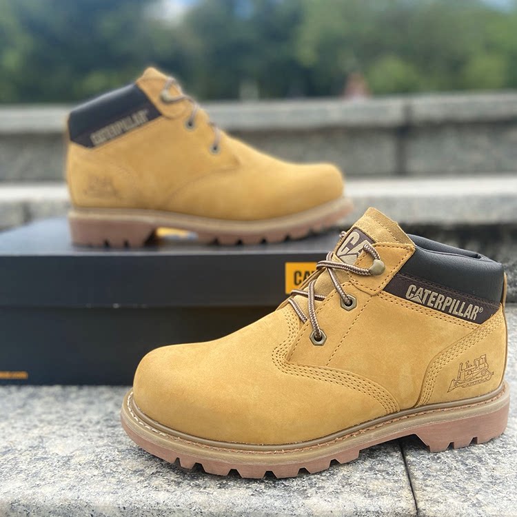 CAT Carter men's shoes Zhongbang tooling shoes autumn and winter rhubarb boots Martin boots big toe shoes casual real cowhide P717806