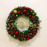 Рождественские декоративные кольцо цветочного кольца ротанга