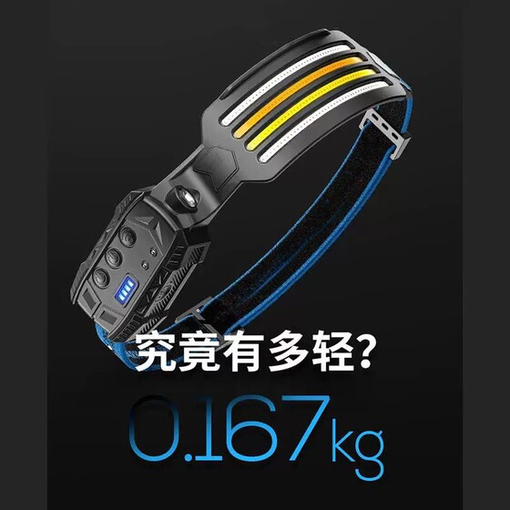 Japanese Night Running Safety Light, Large Floodlight Headlamp, Reflective Band, Sports Equipment, Running Lighting, Special Waist Light for Hiking