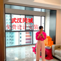 Wuhan Stainless Steel Balcony Extremely Narrow Door Pocket of Entrance Skirting skirting Battens Matt Fingerprint Anti-Fingerprint Window Sleeve