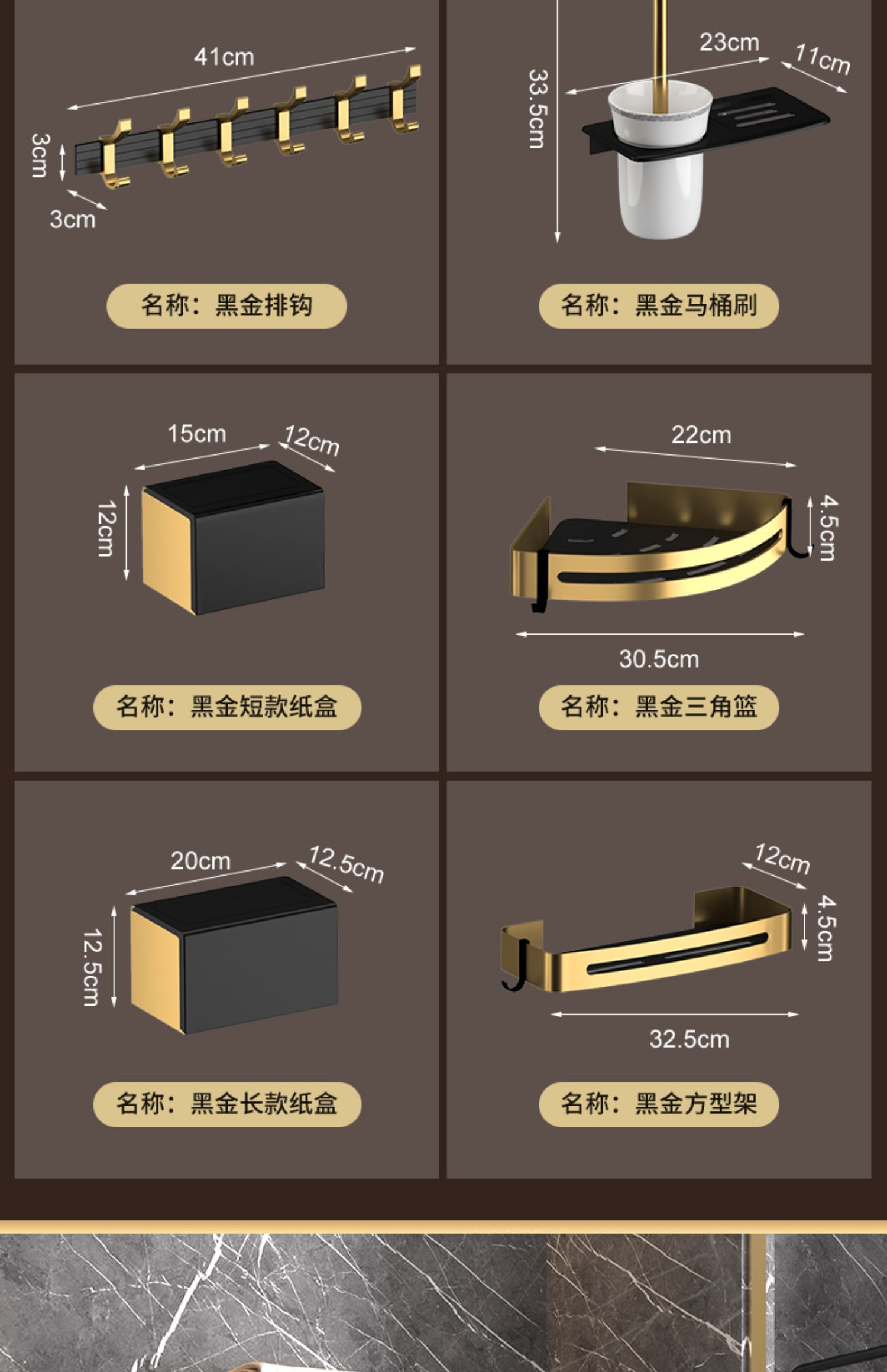 太空铝卫生间毛巾架浴室置物架轻奢风免打孔厕所壁挂浴巾杆洗手间