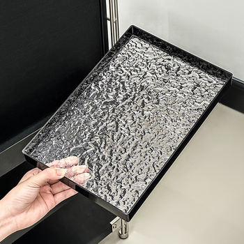 Storage tray transparent storage bathroom countertop storage