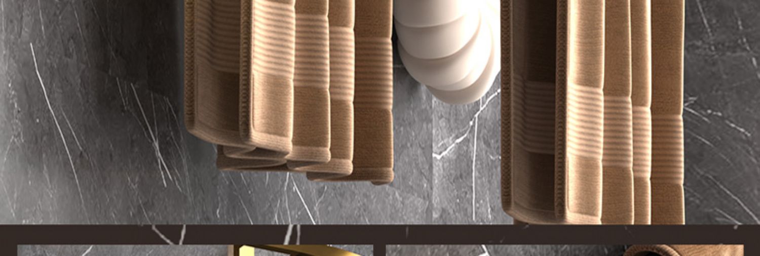 太空铝卫生间毛巾架浴室置物架轻奢风免打孔厕所壁挂浴巾杆洗手间