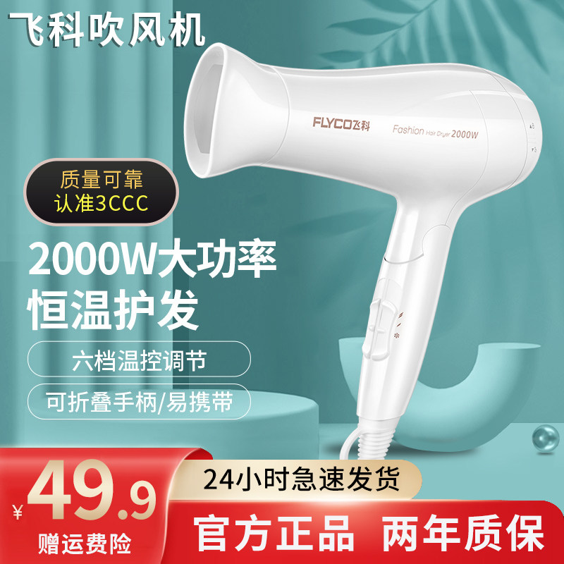 Flying Ko Hair Dryer Domestic Negative Power High Power Dormitory Students With Hair Care Hair Without Injury Hair Salon Mesh Red Hair Dryer