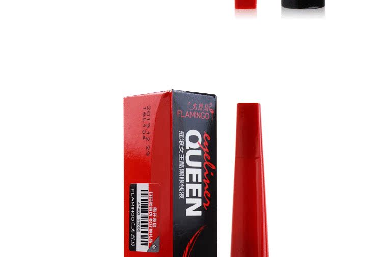 Flamingo Rock Queen Cool Black Eyeliner 4ml Flamingo Waterproof Quick Dry Lasting Not Bleaching Bút kẻ mắt - Bút kẻ mắt kẻ mắt mac