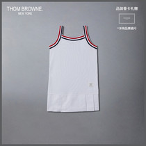 新品]THOM BROWNE 2024春夏儿童条纹背心无袖连衣裙