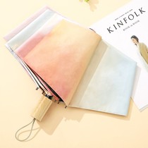 Fairy Gas Umbrella Umbrella Flowers 2021 Mesh Red Sun Umbrella Automatic Collection Shading Umbrella Big Girl Small Portable Gradient