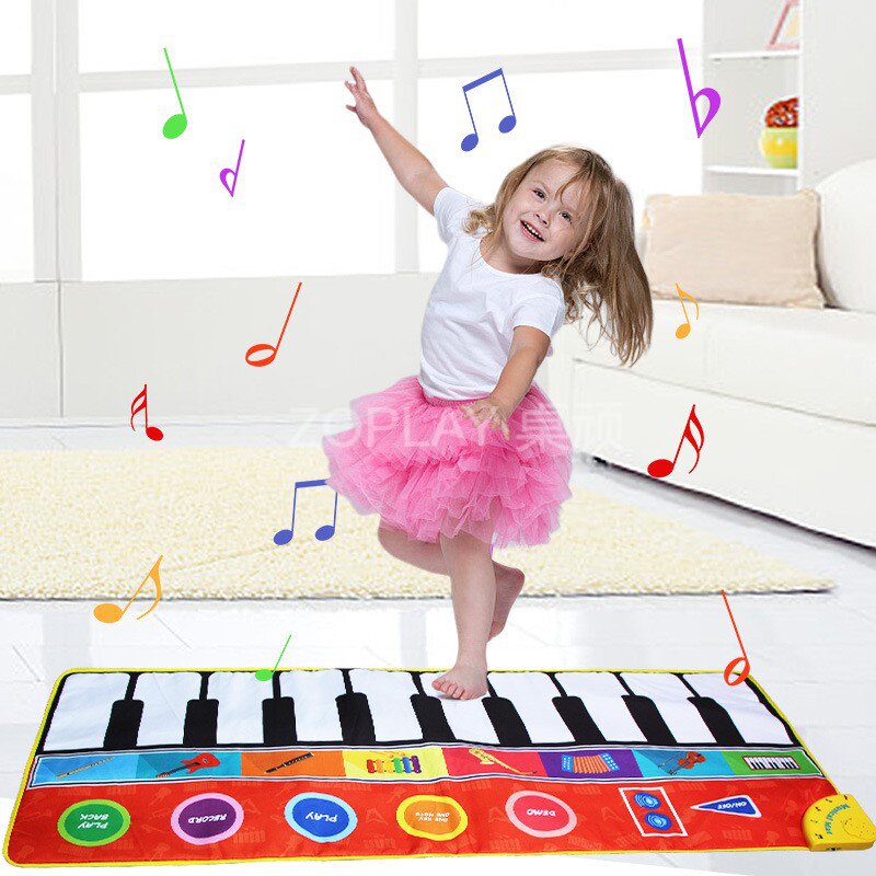 Versatile Pedanical Piano Music Blanket Children Music Blanket Play Blanket Baby Toy Newborn Crawl Cushion Home-Taobao