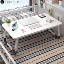 Small table on bed heightened foldable lazy table simple large bay window desk on upper bunk in college dormitory