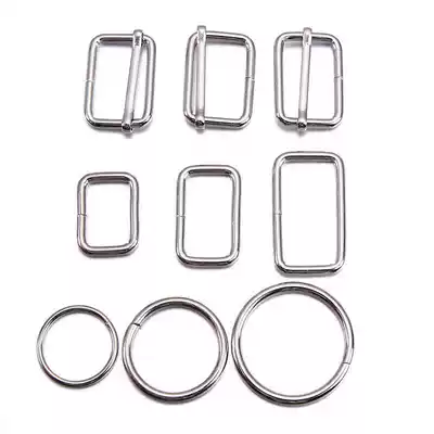 Metal Japanese word buckle Backpack belt pp adjustment buckle mouth buckle D-shaped mouth round buckle bag Hardware accessories school bag belt