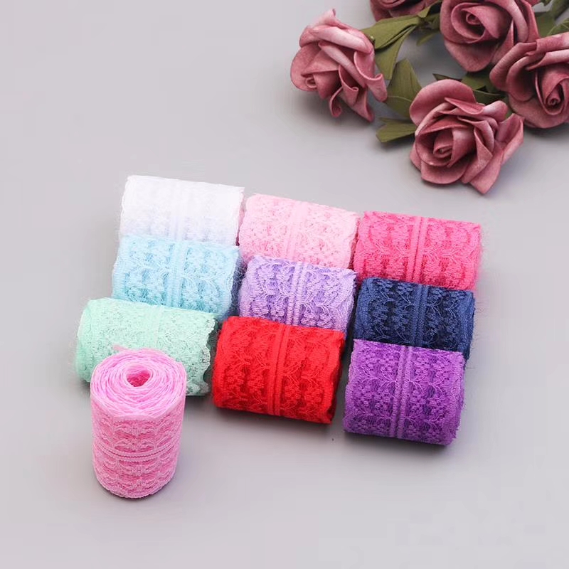 Colorful petals lace accessories DIY lace lace lace lace lace cloister decoration accessories handmade to decorate multicolored flowers
