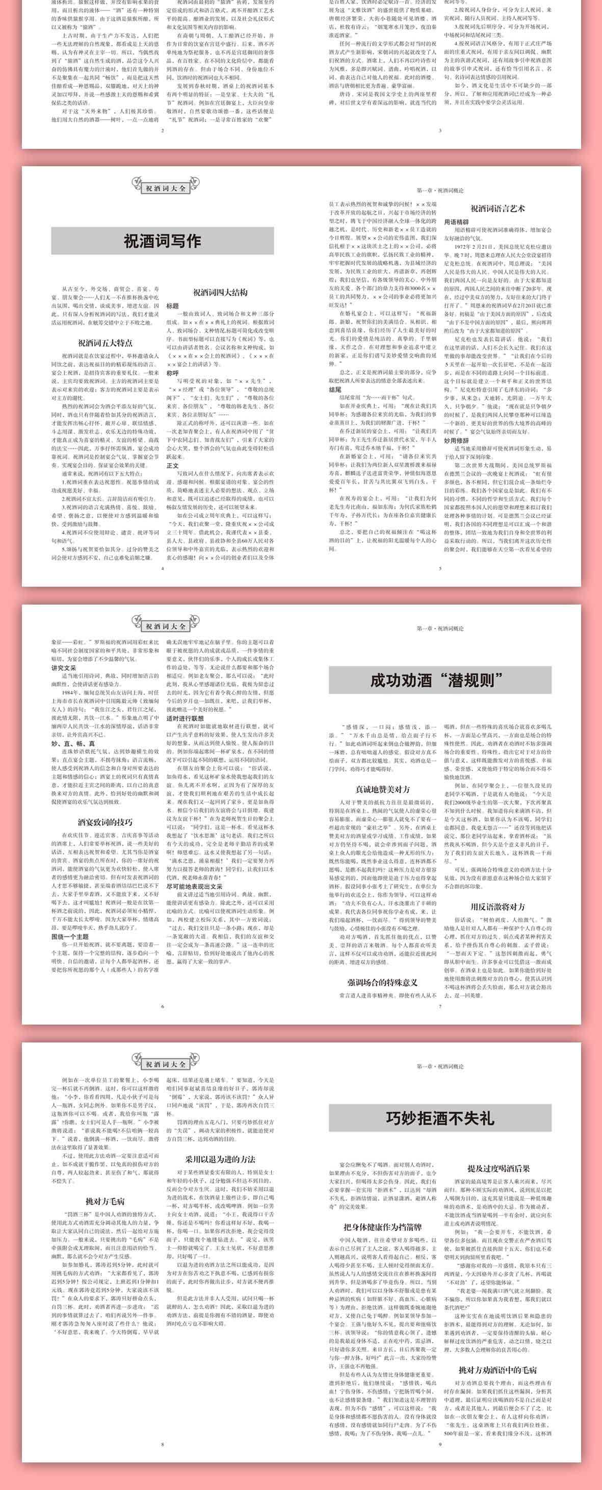 祝酒词大全集祝酒词集锦敬酒词口才书籍商务社交际职场说话的艺术-阿里巴巴