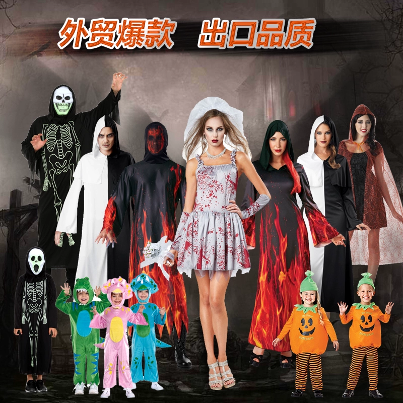 Halloween trang phục hóa trang ma cô dâu ma cà rồng đẫm máu thanh Đảng hiệu suất bộ xương bác sĩ cái chết áo choàng