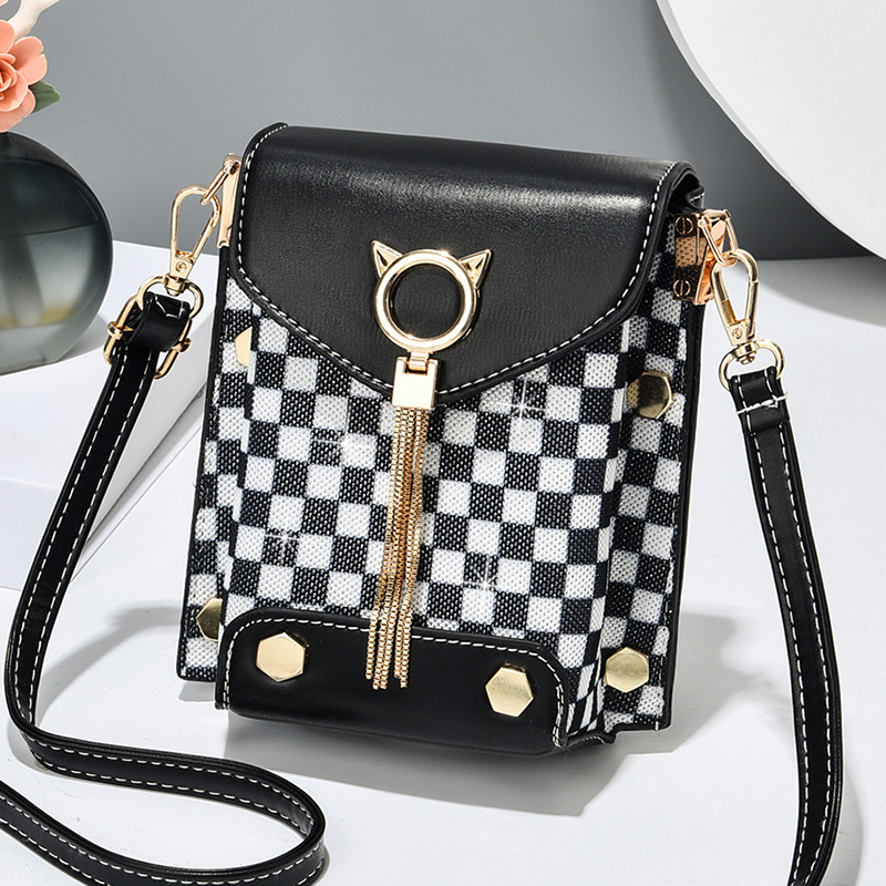 2022 new mobile phone bag niche fashion sequin design cute crossbody bag shoulder bag simple fashion small bag