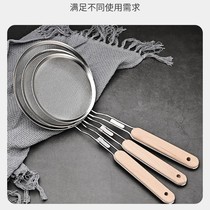 Stainless steel leaking spoon Fence Home Leaking Spoon Filter filter Kitchen Big leaking spoon Scoop Scoop of dumplings Fried Kitchenware