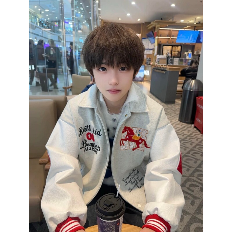 American Retro Letter Embroidery Baseball Jacket for Men and Women, New Spring Versatile Loose-Fitting Couple's Coat, Trendy