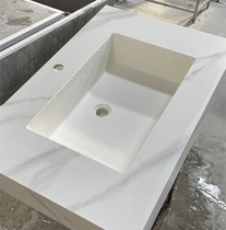 Rock Plate Ceramics Seamless convergence basin Bath Room Counter Surface Custom Washroom Wash Terrace Bathroom Cabinet Washbasin