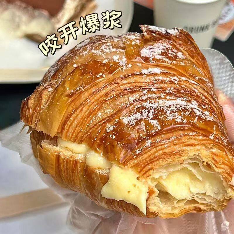 黄油巧克力爆流心浆可颂面包:早餐界的颜值与美味担当!-可颂-淘宝好物网