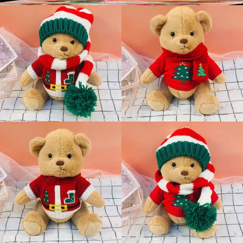 Lena Bear Christmas Clothes Replacement Set Accessories New Year Toys Costumes Girls Dressup Fashion Winter Tops