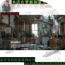 A station wasteland garbage dump waste item scan 3d model asset collection blender max fbx