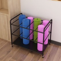 Yoga mat containing rack yoga mat shelving with yoga mats shelf yoga pavilion rack floor moving frame