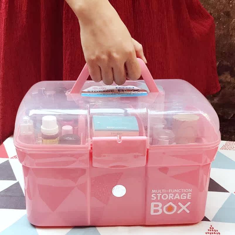 US Mascara Tool Containing Box Mechia Kit Sub Cosmetics Portable Large Multilayer Containing Case Medicine Case Protection