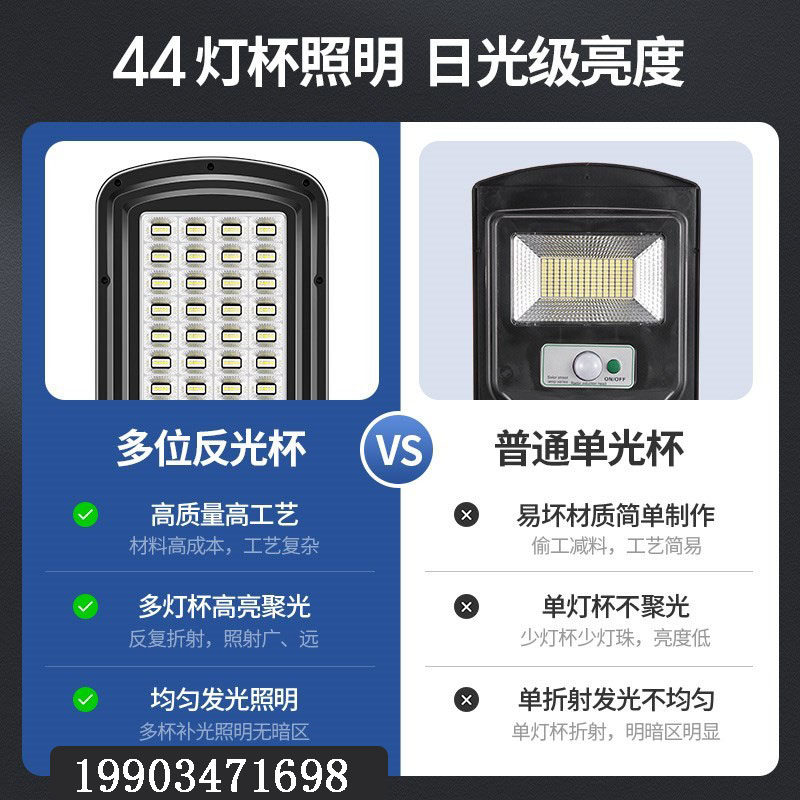 New LED Street Lamp Solar Patio Outdoor Hanging Lamp Home Lighting Outdoor Waterproof Super Bright High Power 1000W