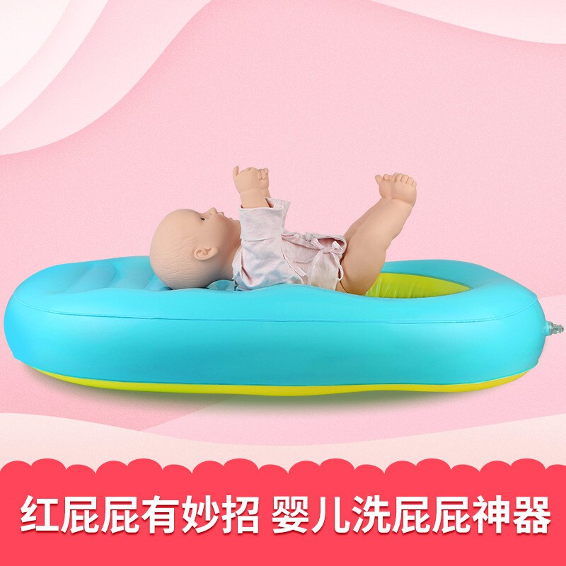 Baby Wash Fart Pot Baby Wash Pp Thever Inflatable No-Crouch Newborn Baby Shower Male Girl Bath Toddler Supplies 